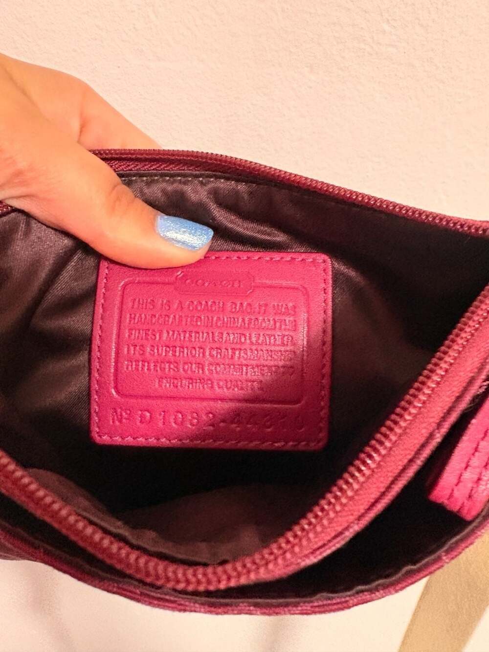 Coach Julia Signature C Crossbody Bag Magenta Pink Y2K - Picture 5 of 5